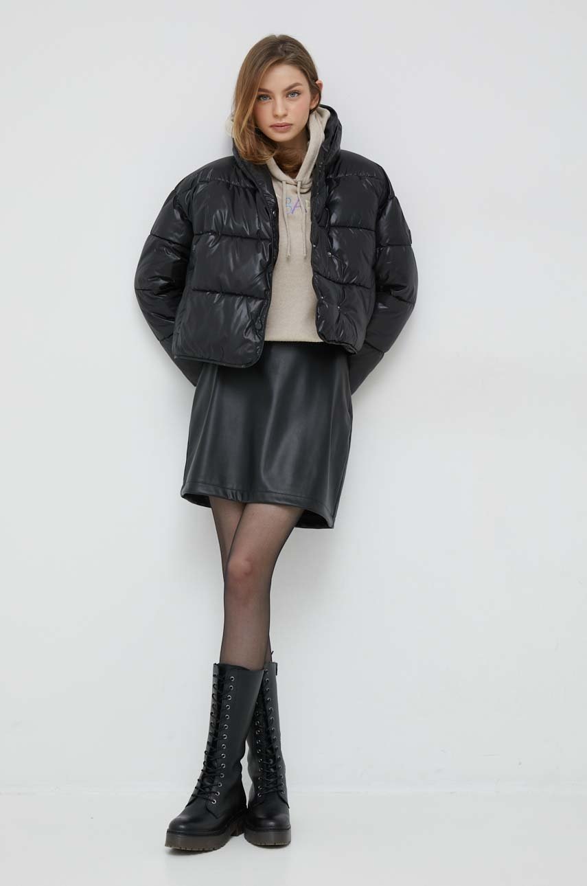 

Куртка Pepe Jeans Rain женская цвет чёрный зимняя oversize