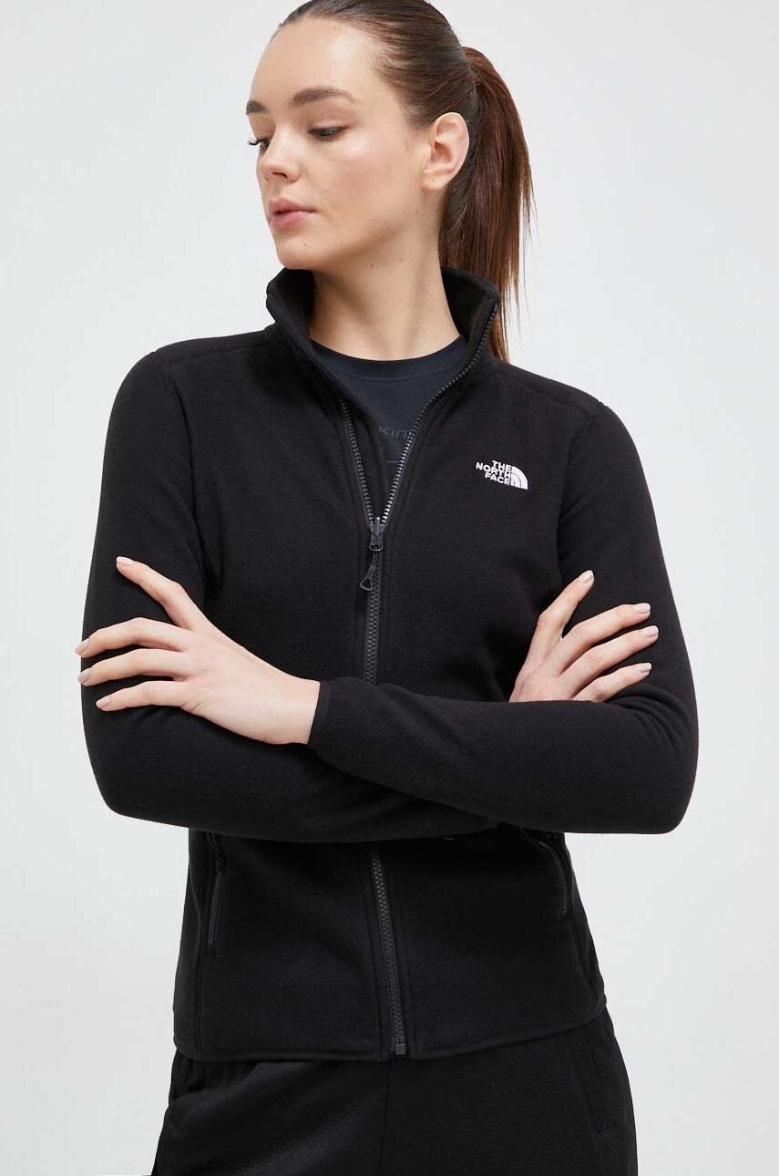 

Спортивная кофта The North Face 100 Glacier цвет чёрный однотонная