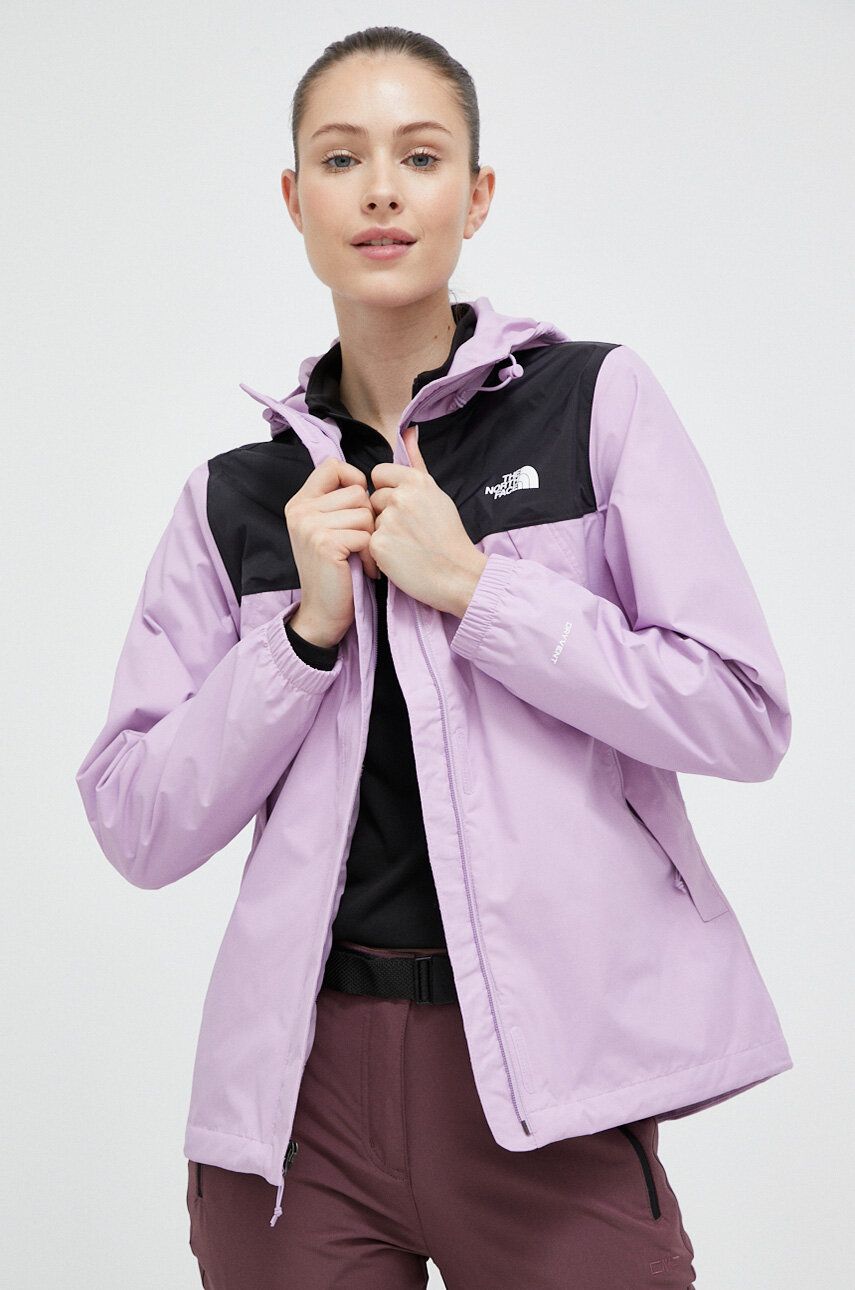 

Куртка outdoor The North Face Antora колір фіолетовий