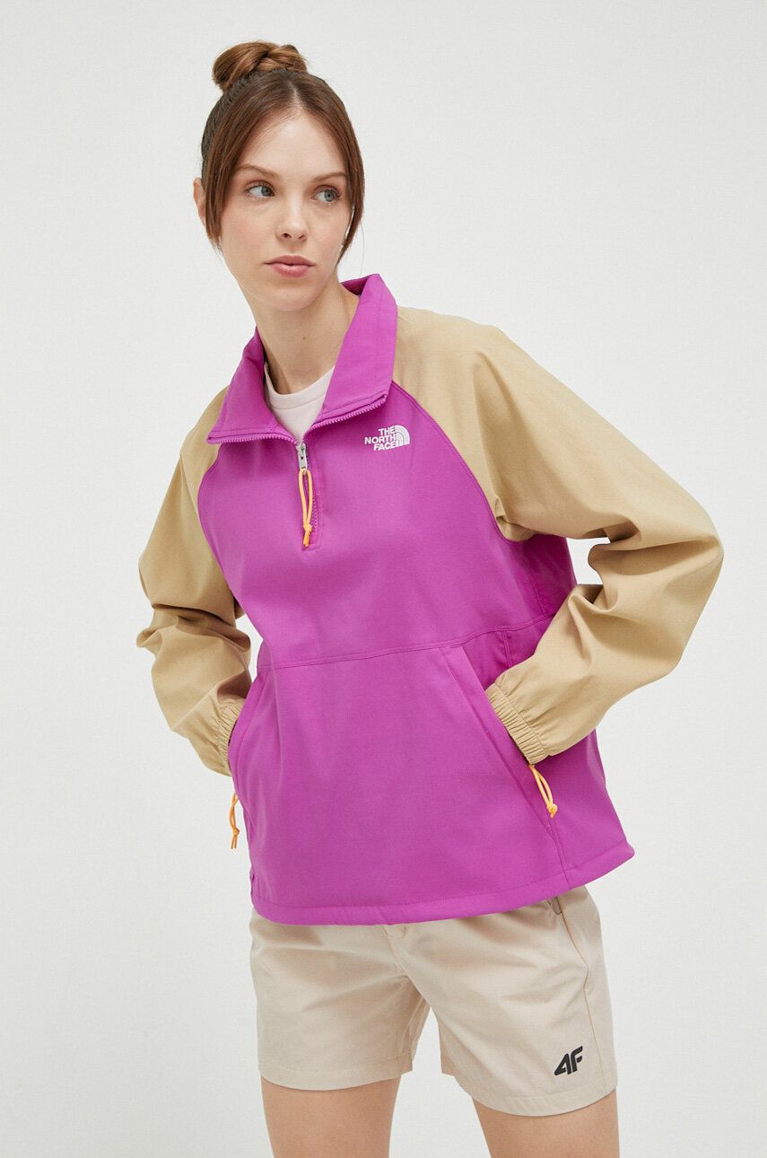 The North Face jacheta de exterior Class V Pullover culoarea violet answear.ro