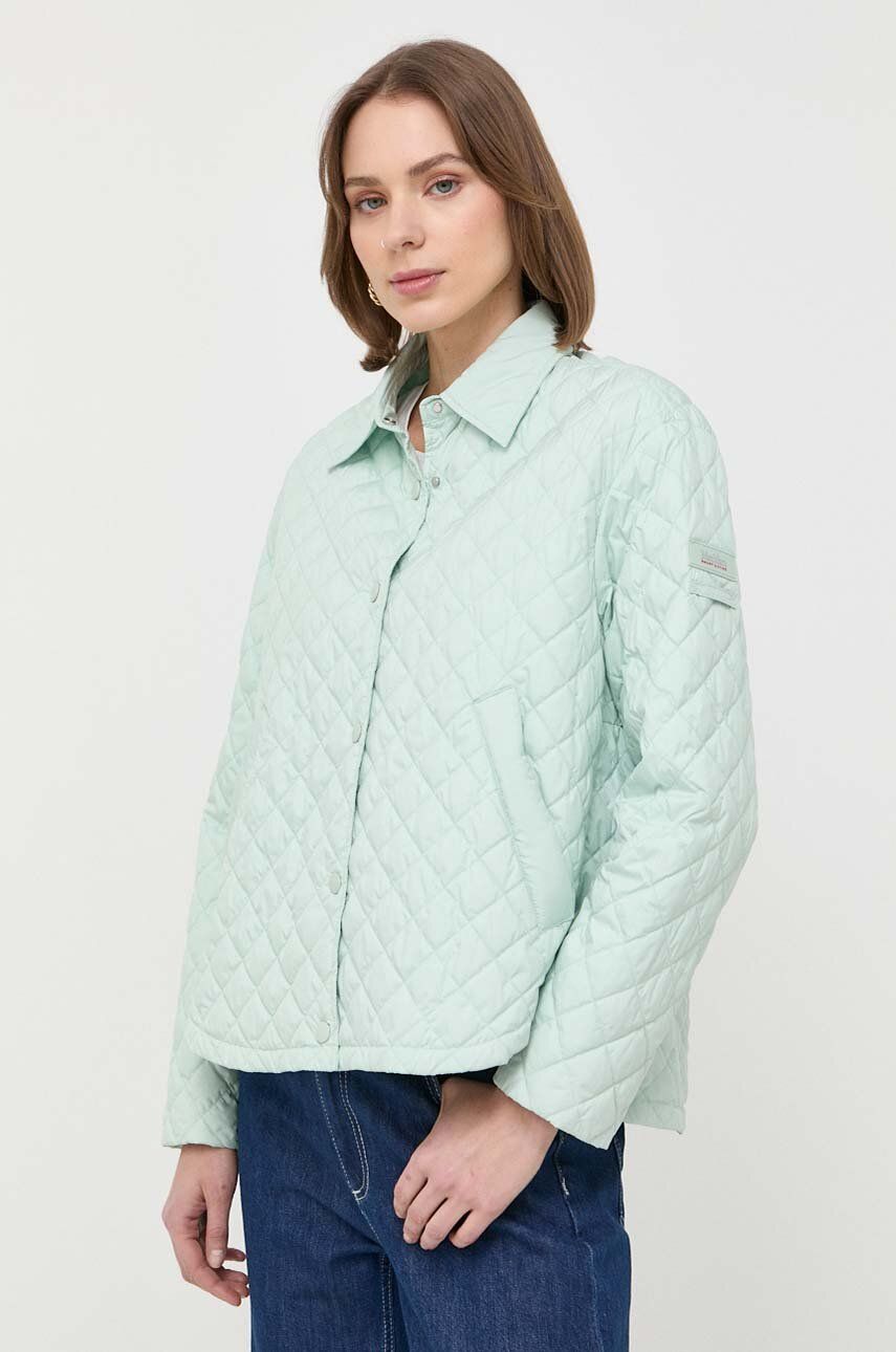 Max Mara Leisure Geaca De Ploaie Femei, Culoarea Verde, De Tranzitie