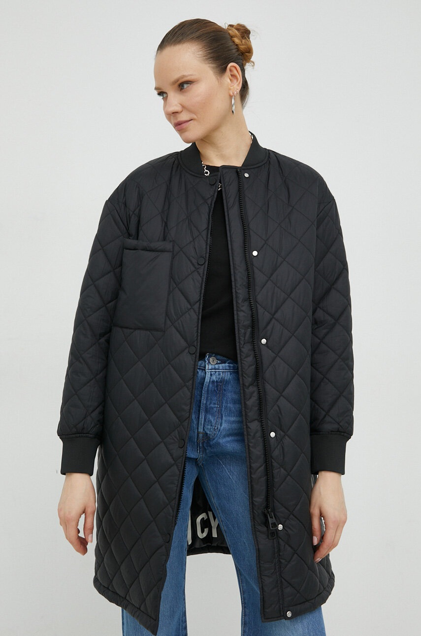 

Куртка Marc O'Polo жіноча колір чорний перехідна oversize