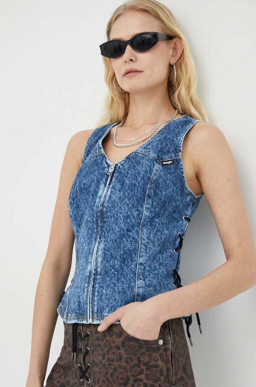 

Елек Wrangler в синьо, Син