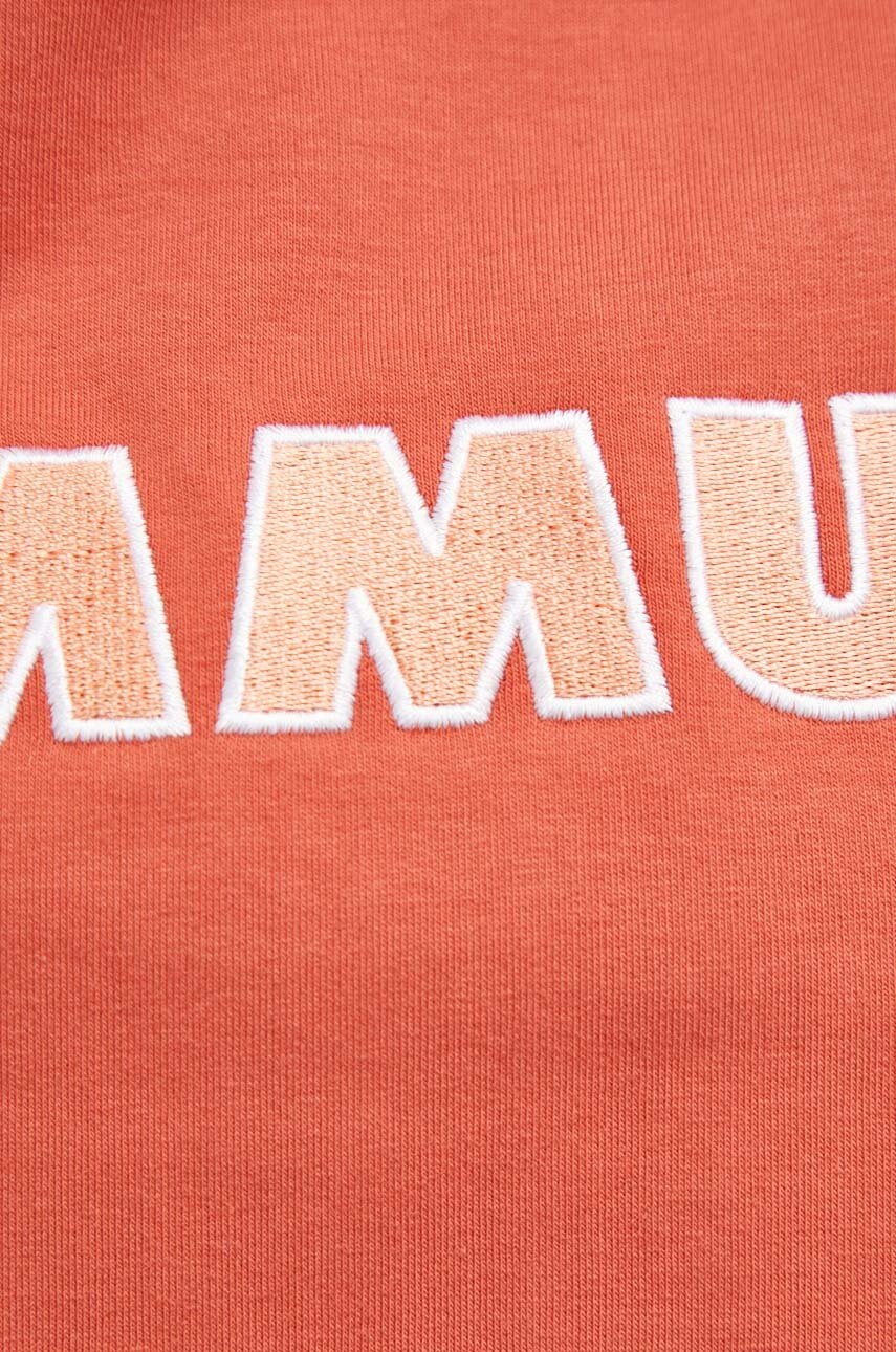 Μπλούζα Mammut ML Hoody Logo χρώμα: ροζ, με κουκούλα φωτογραφία