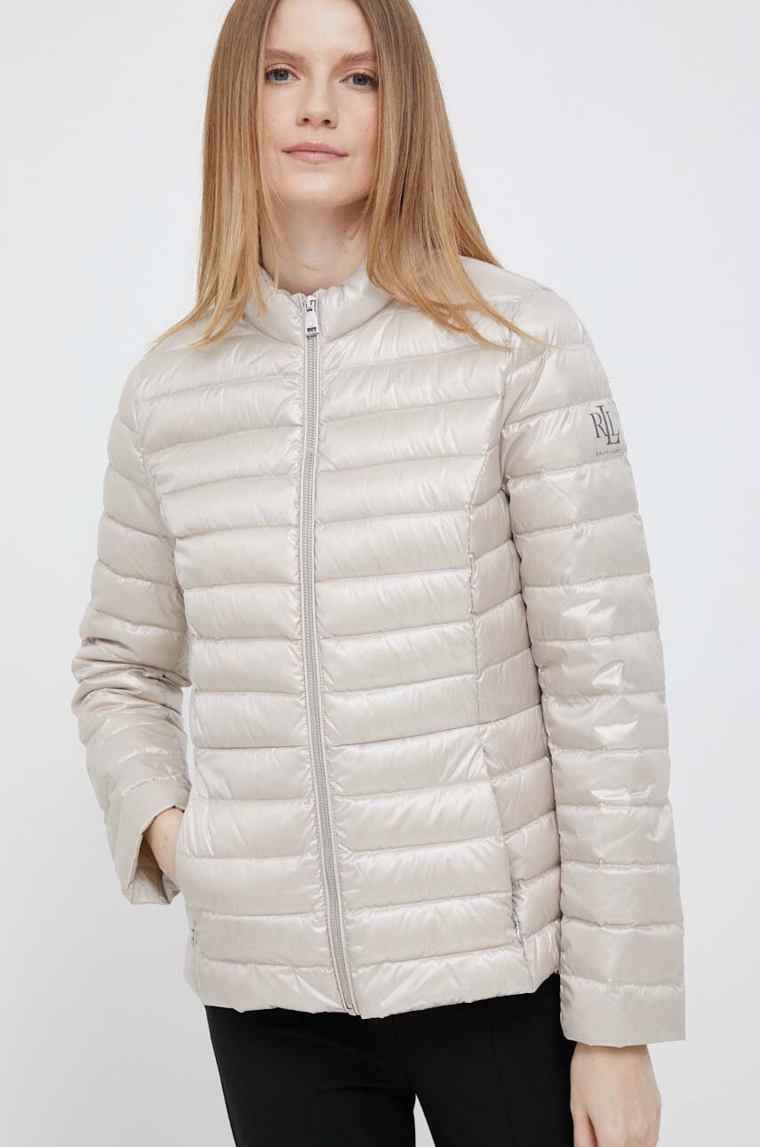 

Пухено яке Lauren Ralph Lauren в бежово с преходна изолация, Бежов