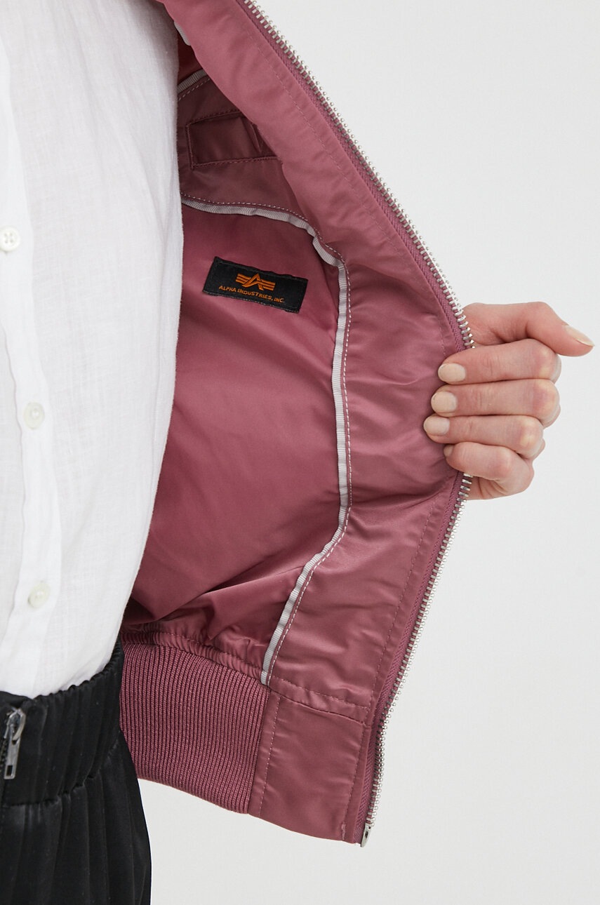 Куртка-бомбер Alpha Industries MA-1 VF LW WMN жіночий колір рожевий перехідна 