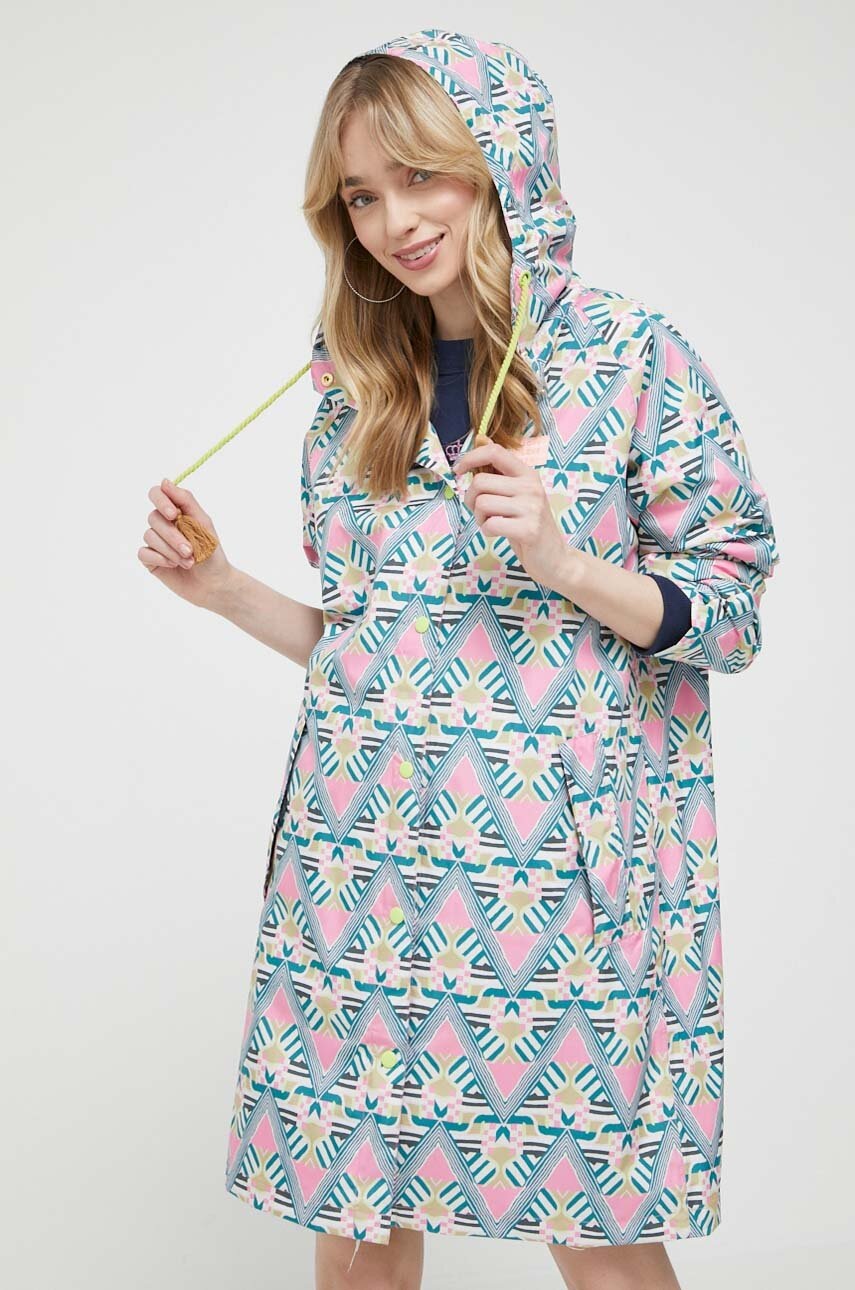 

Куртка Femi Stories Rachel жіноча колір рожевий перехідна oversize