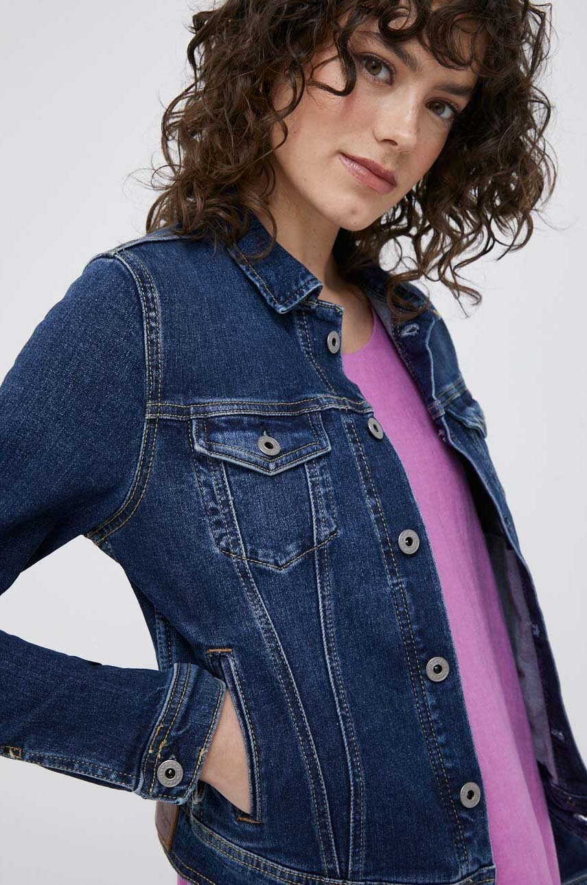 

Дънково яке Pepe Jeans Core в тъмносиньо с преходна изолация, Тъмносин