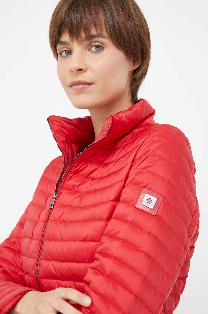 Péřová bunda Tiffi dámská, červená barva, zimní - červená -  Hlavní materiál: 100 % Polyester