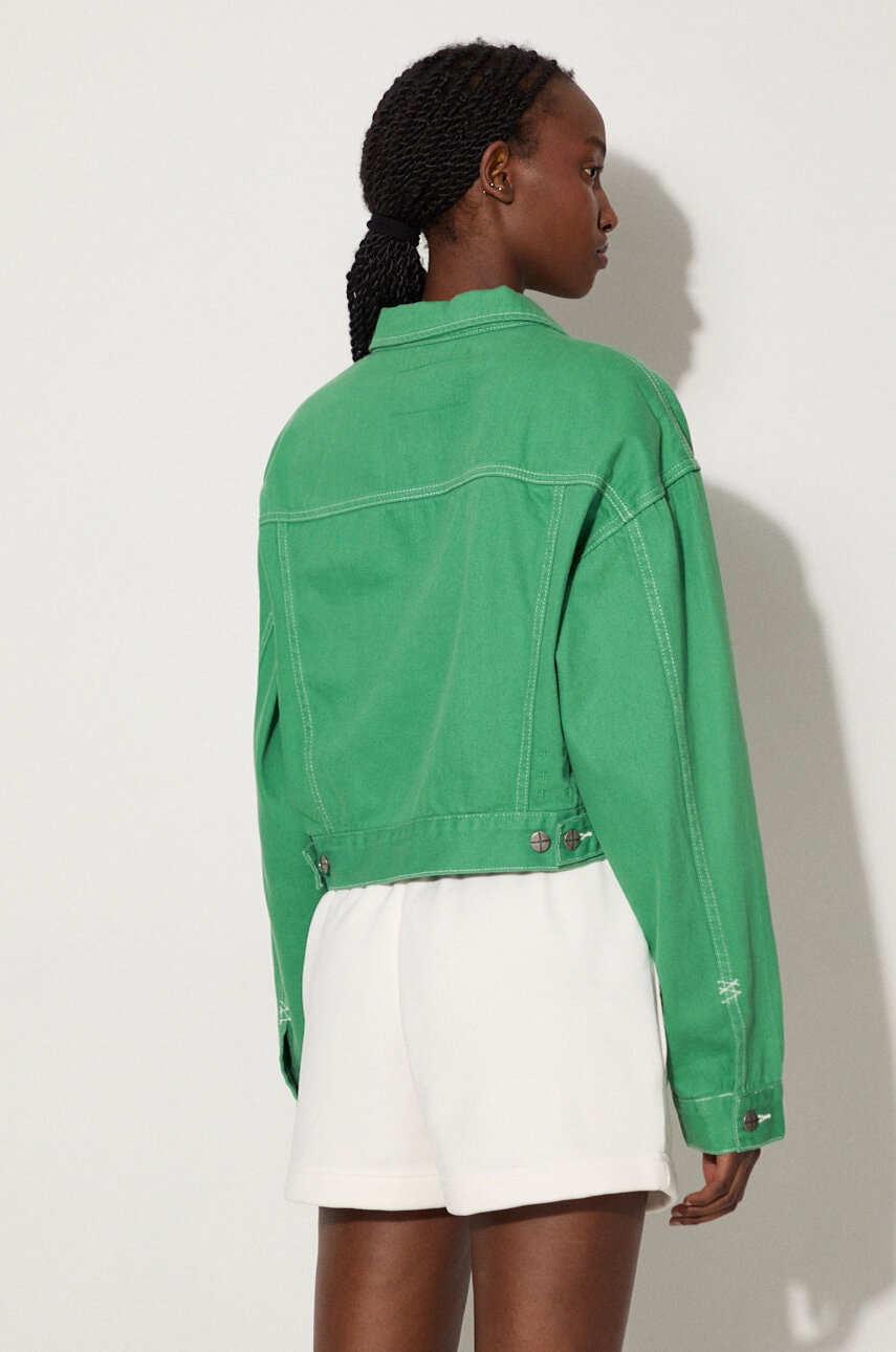 KSUBI farmerdzseki Cropped női, zöld, átmeneti, oversize termék 2. képe