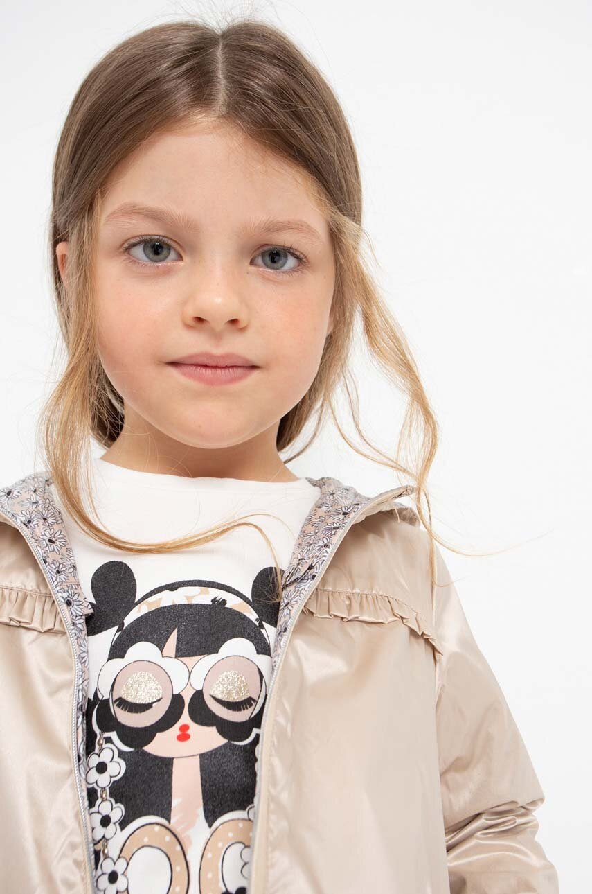 Детская двусторонняя куртка Mayoral цвет бежевый