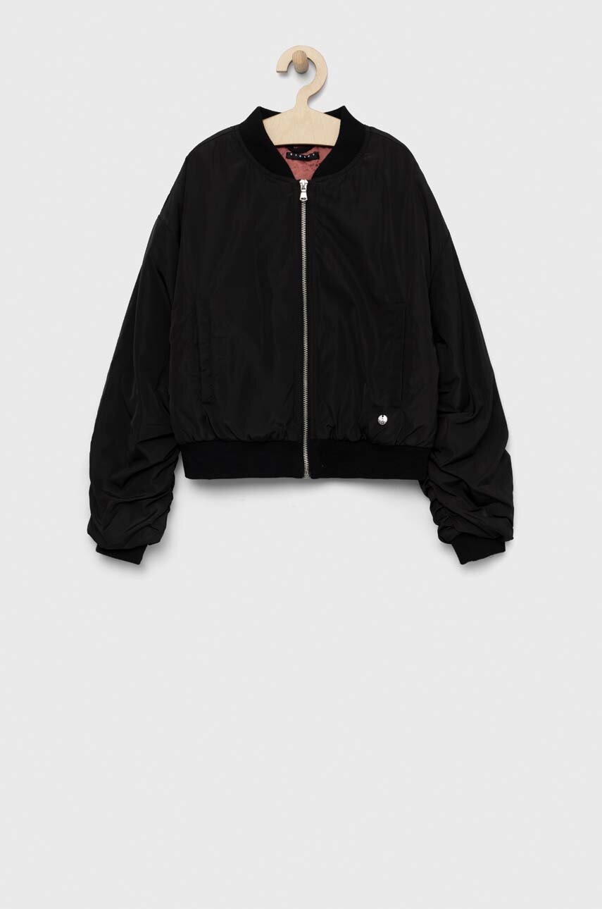 Детская куртка-бомбер Sisley цвет чёрный Детская куртка-бомбер Sisley цвет чёрный