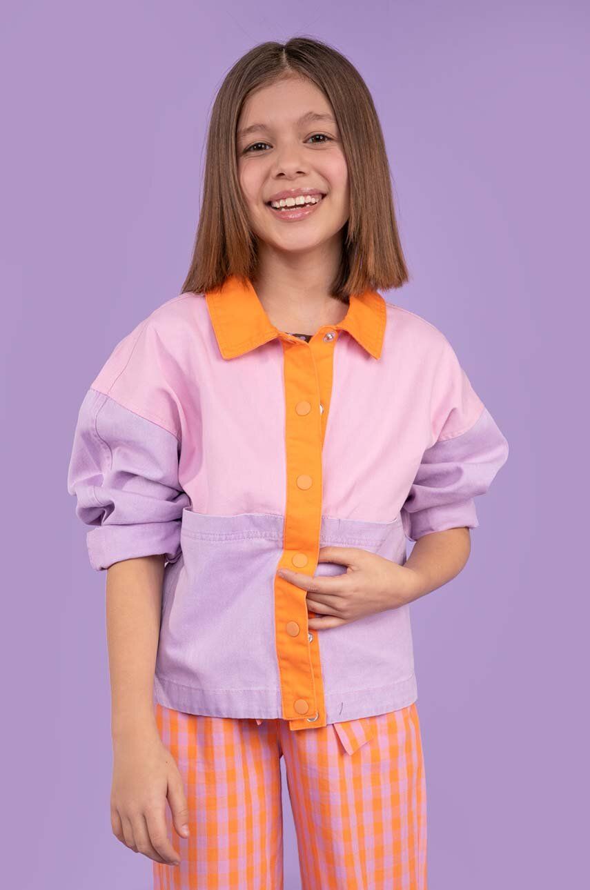 Dětská riflová bunda Coccodrillo - vícebarevná -  100 % Bavlna