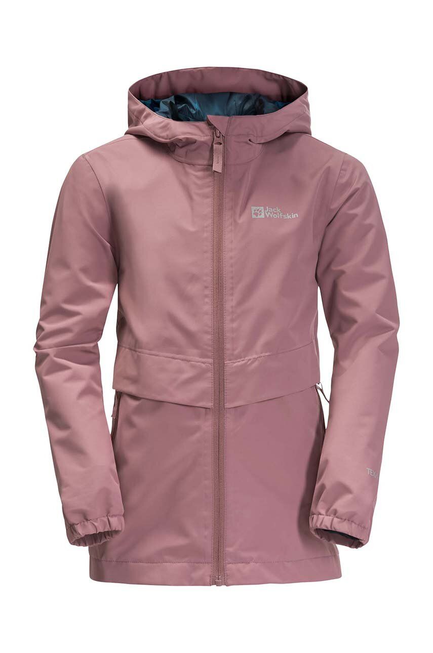 E-shop Dětská bunda Jack Wolfskin MALIMA JACKET G růžová barva