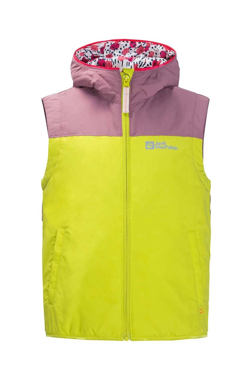 E-shop Dětská vesta Jack Wolfskin VILLI VEST K zelená barva