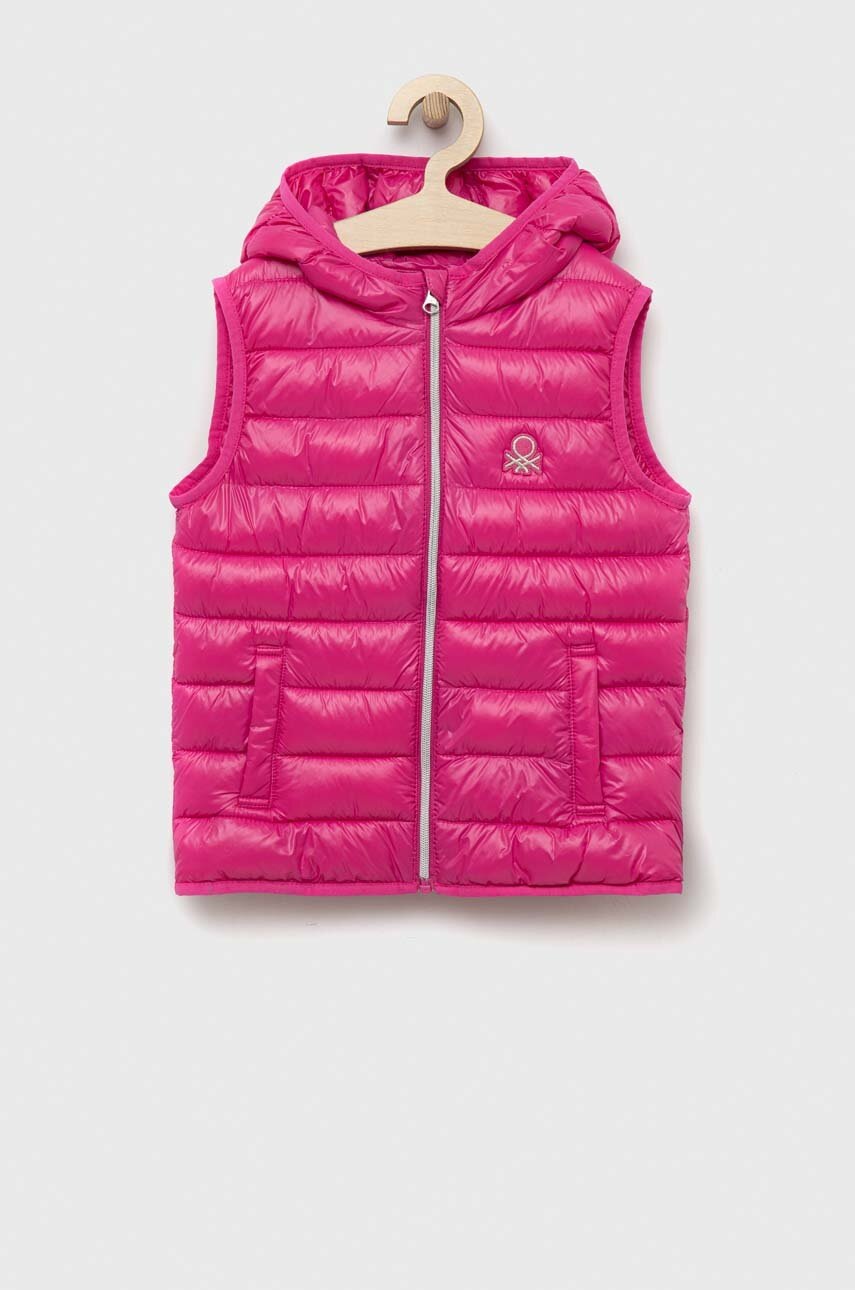 

Дитяча безрукавка United Colors of Benetton колір рожевий