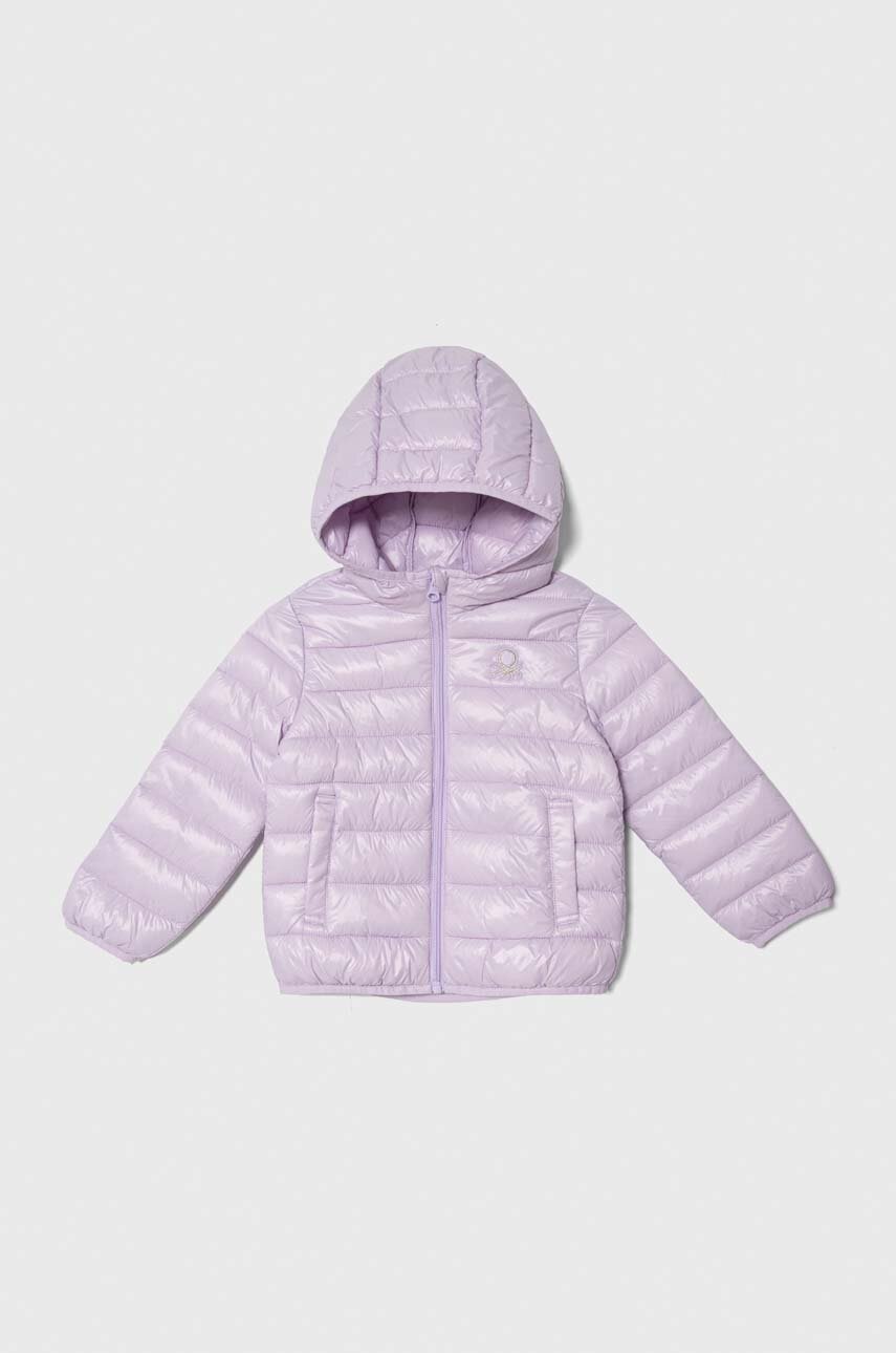 United Colors of Benetton geaca copii culoarea violet