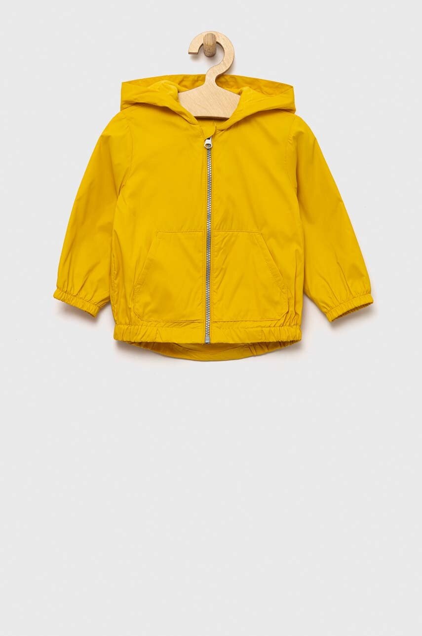 

Дитяча куртка United Colors of Benetton колір жовтий
