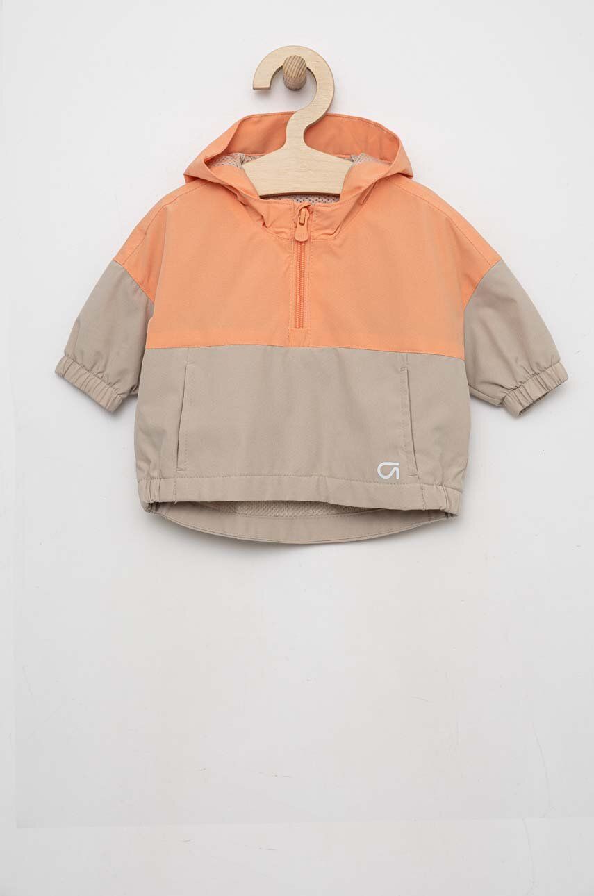 Dětská bunda GAP oranžová barva - oranžová -  Hlavní materiál: 88 % Polyester