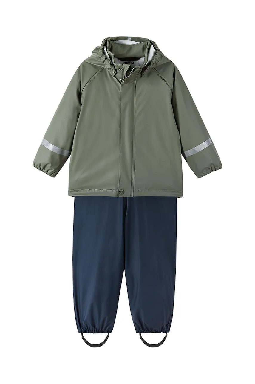 Reima jachetă și pantaloni pentru copii culoarea verde Reima jachetă și pantaloni pentru copii culoarea verde