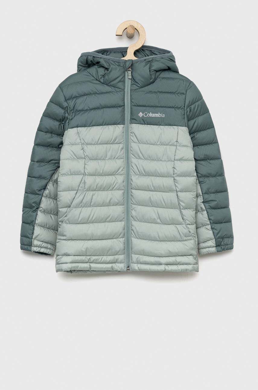 

Детская куртка Columbia Silver Falls Hooded Jacket цвет зелёный