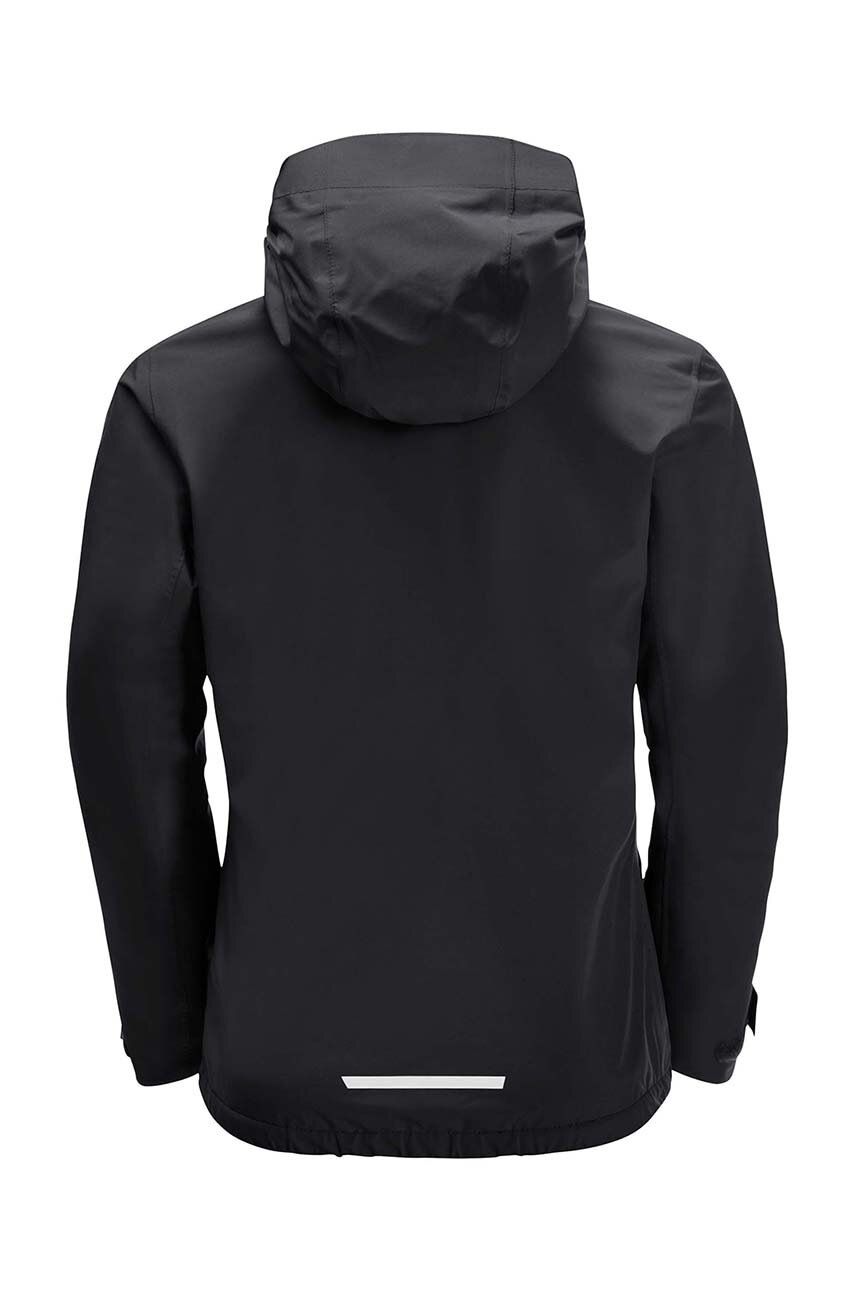 Детская куртка Jack Wolfskin JWP SHELL K цвет чёрный