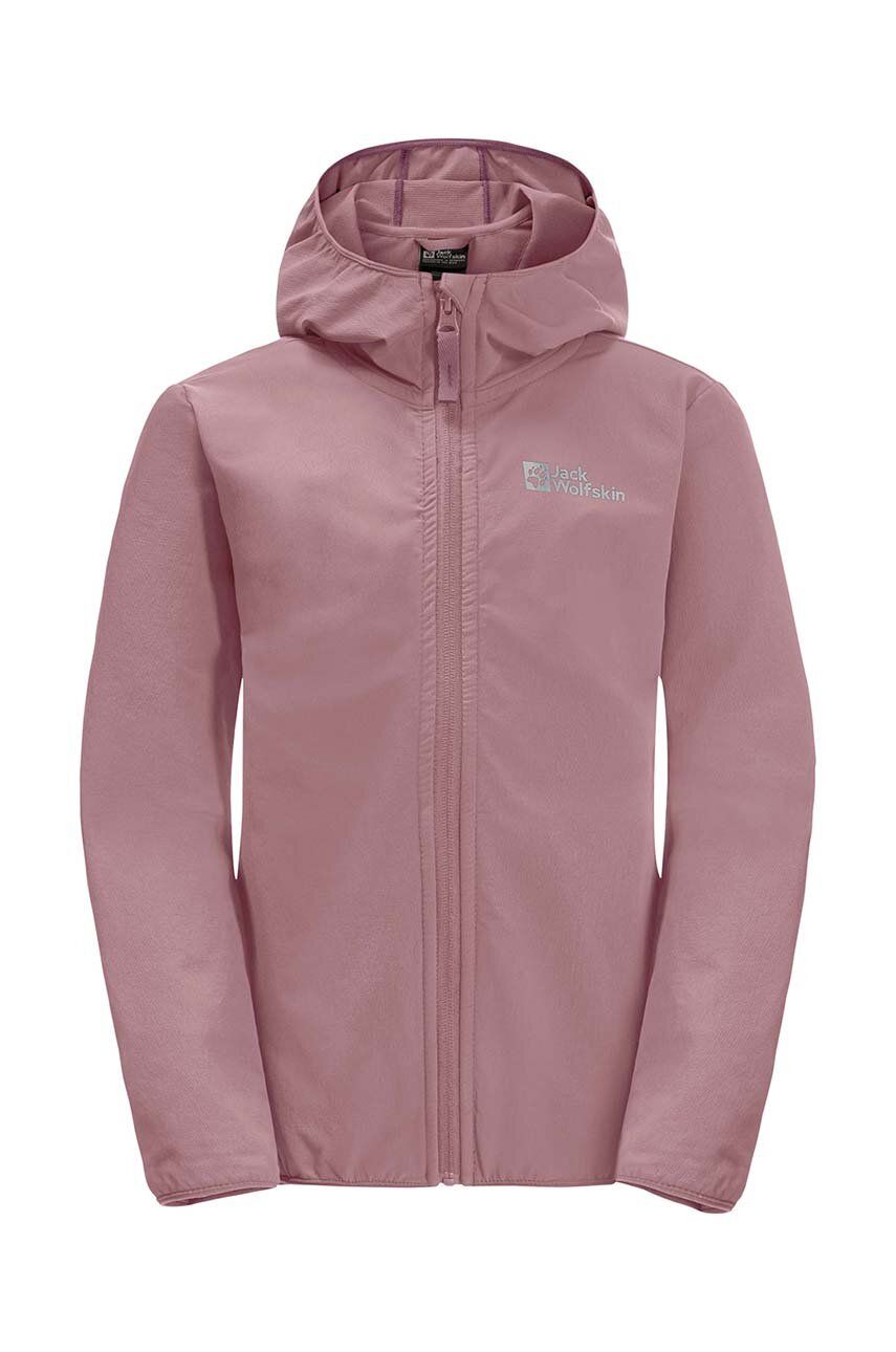 E-shop Dětská bunda Jack Wolfskin SOLYD JACKET K růžová barva