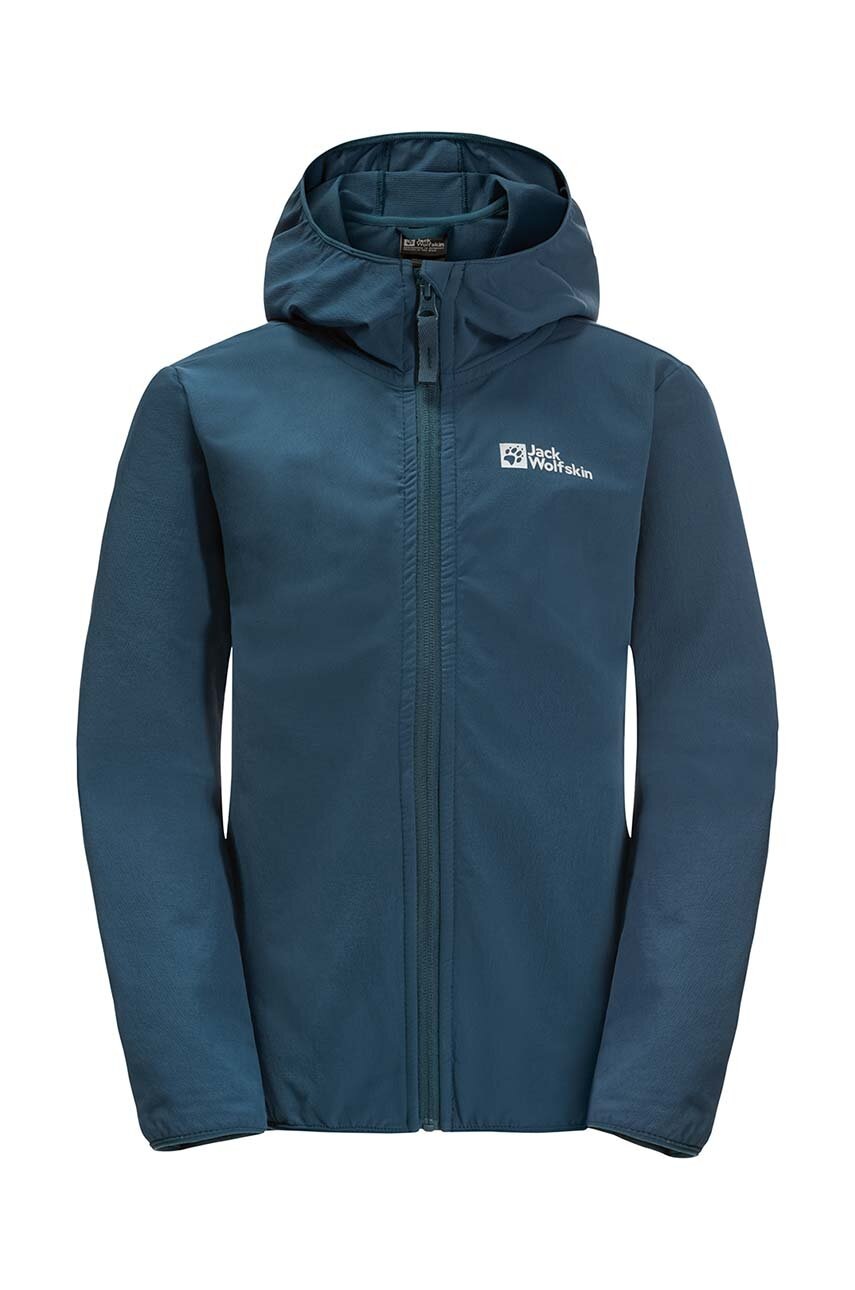 

Дитяча куртка Jack Wolfskin SOLYD JACKET K колір синій