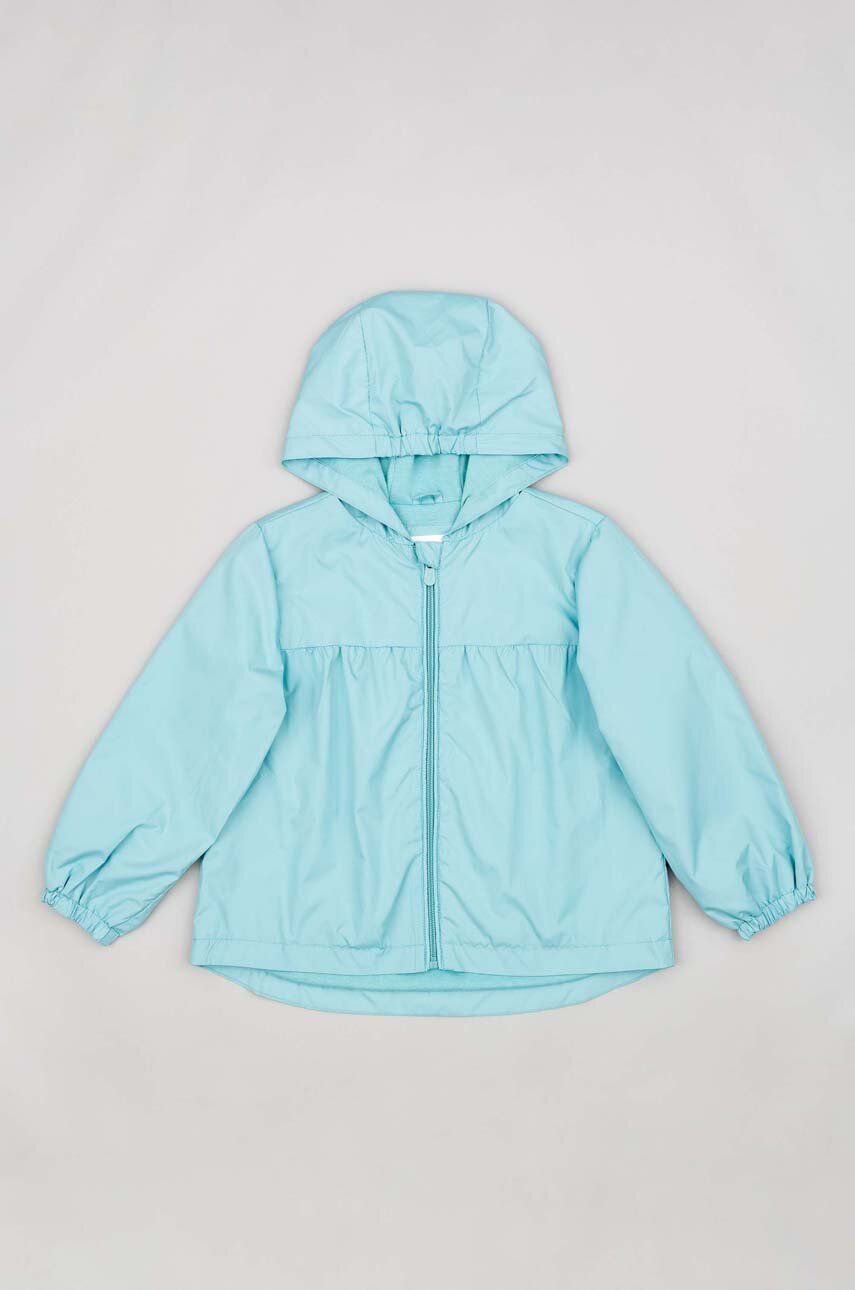 E-shop Dětská bunda zippy tyrkysová barva