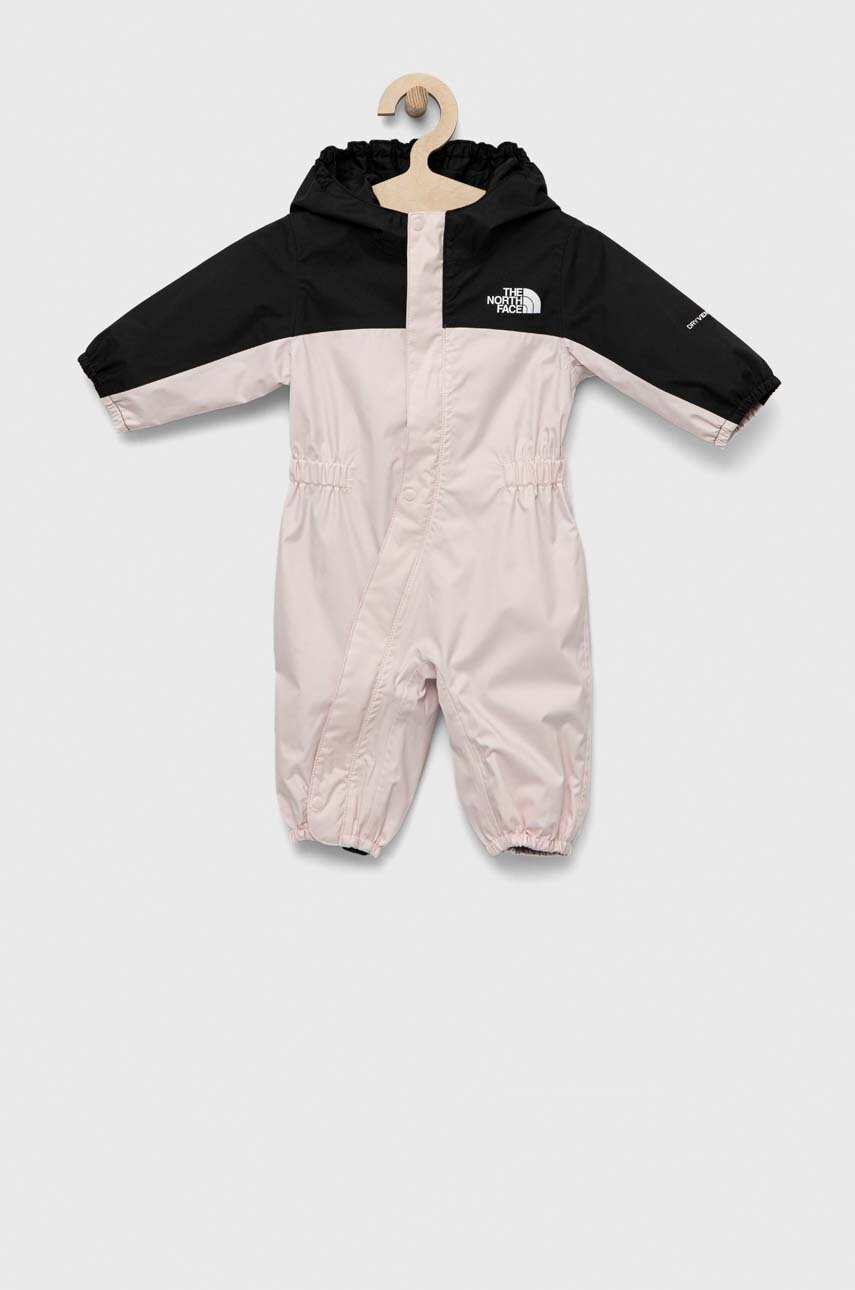 

Комбінезон для немовлят The North Face колір рожевий