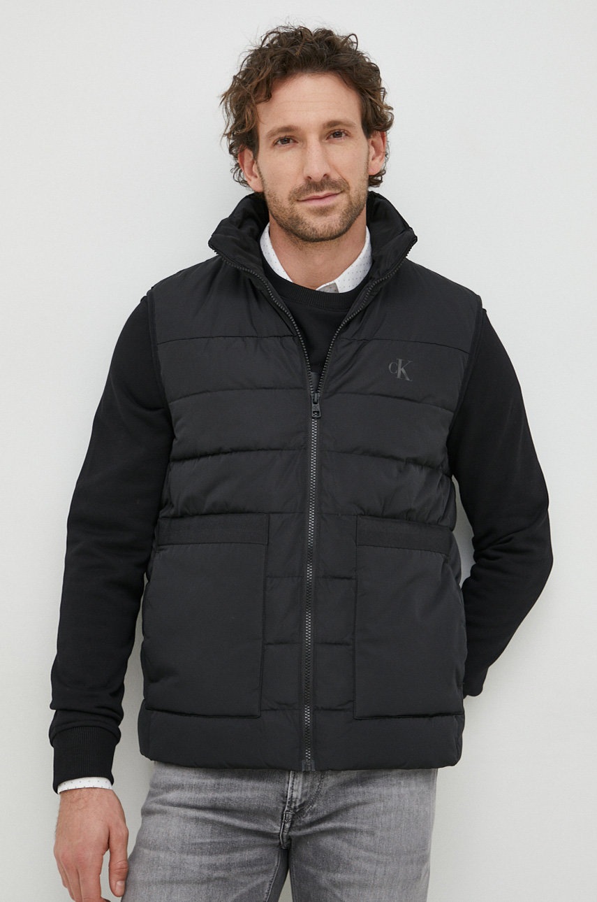 

Елек Calvin Klein Jeans мъжки в черно с преходна изолация, Черен