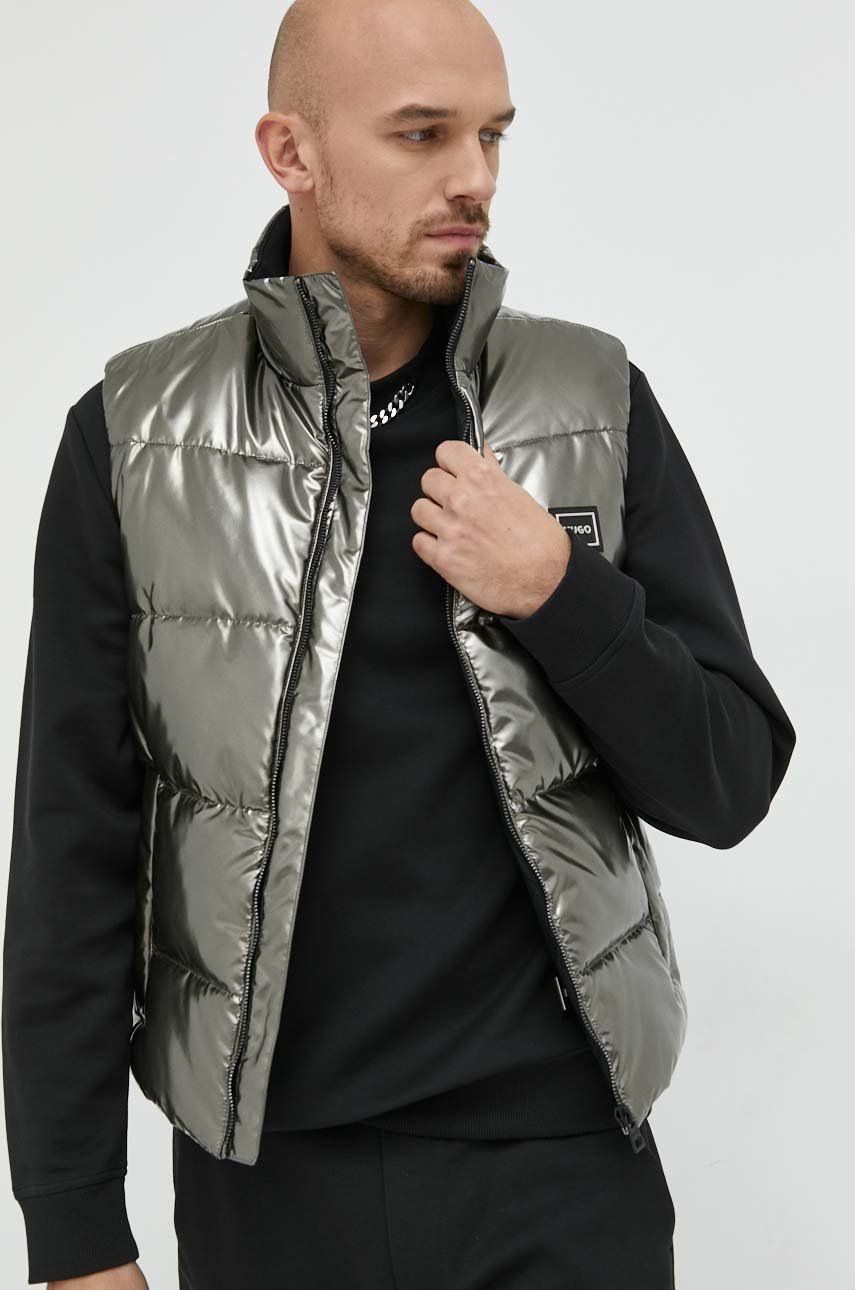 

Елек HUGO мъжки в сребристо със зимна изолация, Сребърен