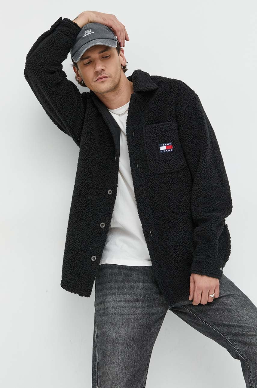 

Кофта Tommy Jeans мужская цвет чёрный