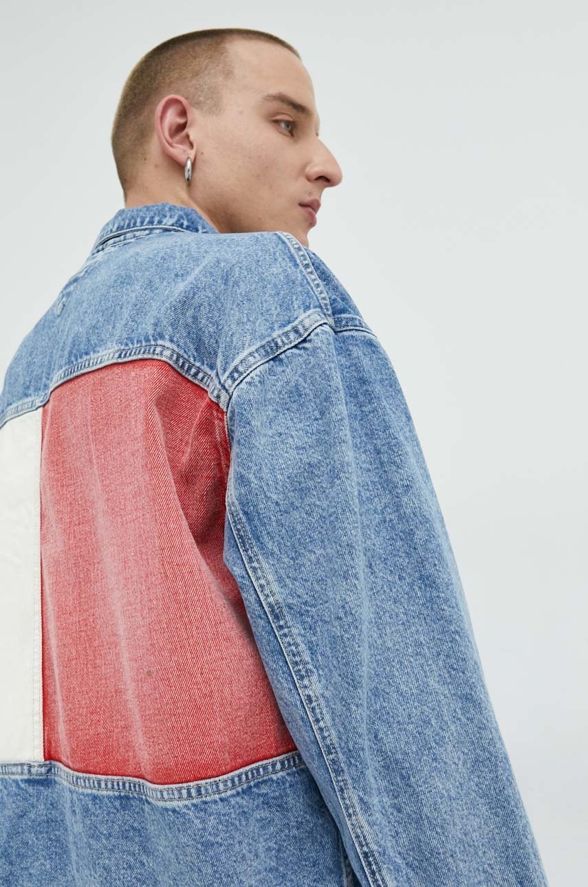 

Джинсовая куртка Tommy Jeans мужская переходная oversize