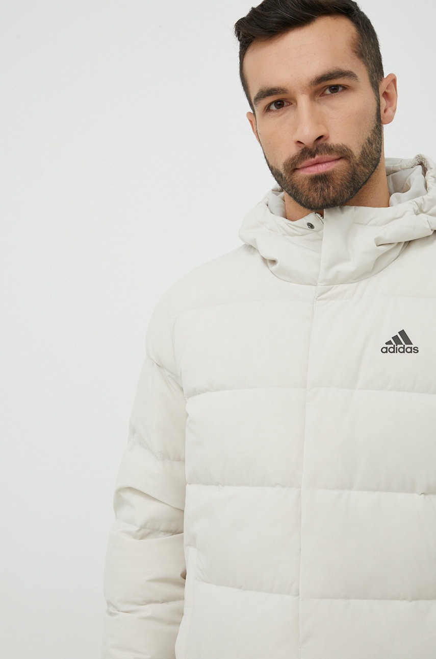 

Пухено яке adidas в бежово със зимна изолация, Бежов