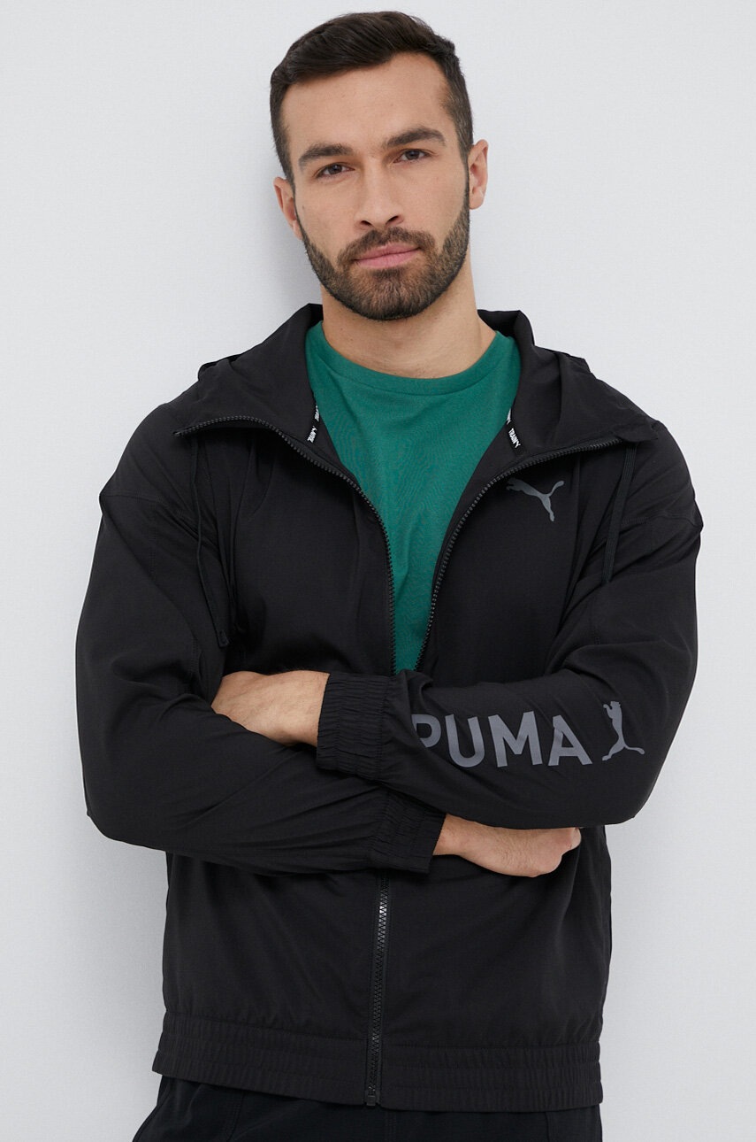 

Куртка для тренувань Puma Fit колір чорний перехідна