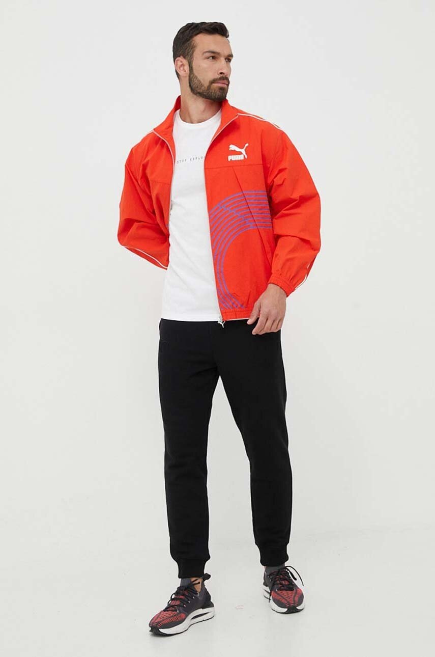 Μπουφάν Puma χρώμα: πορτοκαλί φωτογραφία
