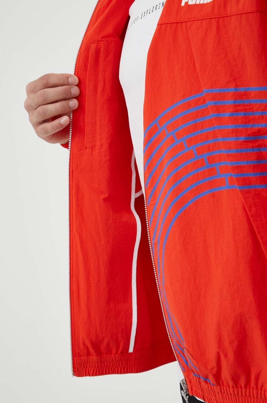 Μπουφάν Puma χρώμα: πορτοκαλί φωτογραφία