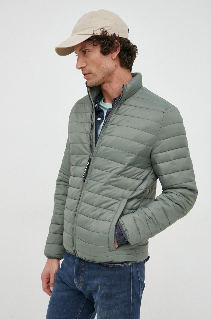 

Куртка Pepe Jeans Connel Solid чоловіча колір зелений перехідна