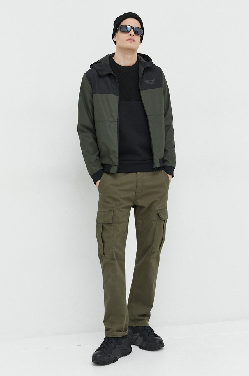 

Куртка Jack & Jones JJESEAM чоловіча колір зелений перехідна