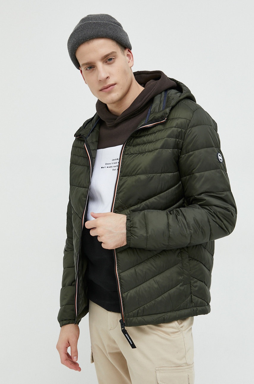 

Куртка Jack & Jones JJEHERO мужская цвет зелёный переходная