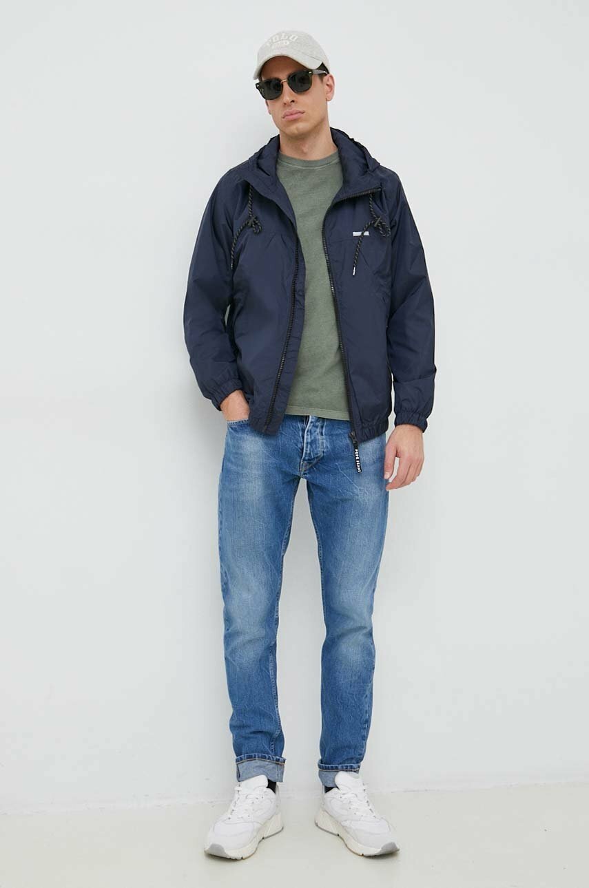 

Куртка Pepe Jeans Corbin Чоловіча колір синій перехідна