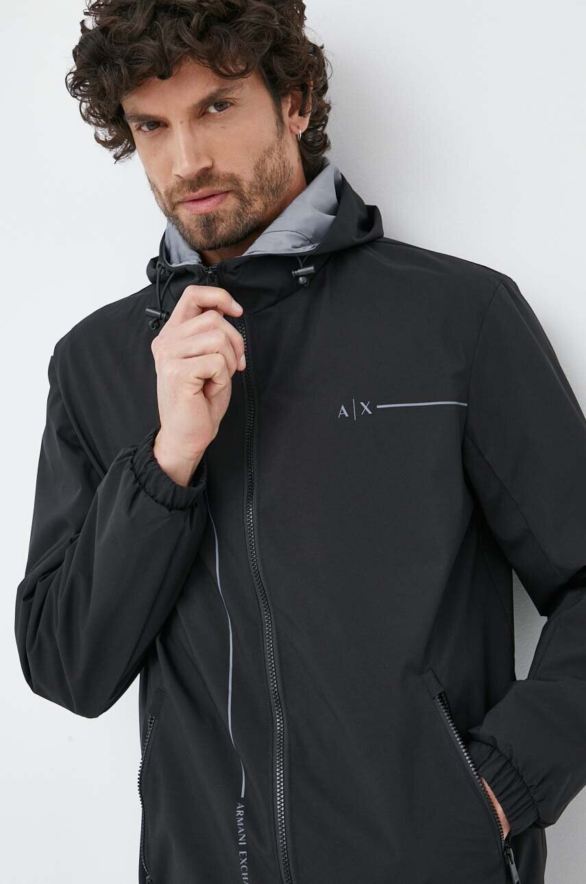 

Куртка Armani Exchange мужская цвет чёрный переходная