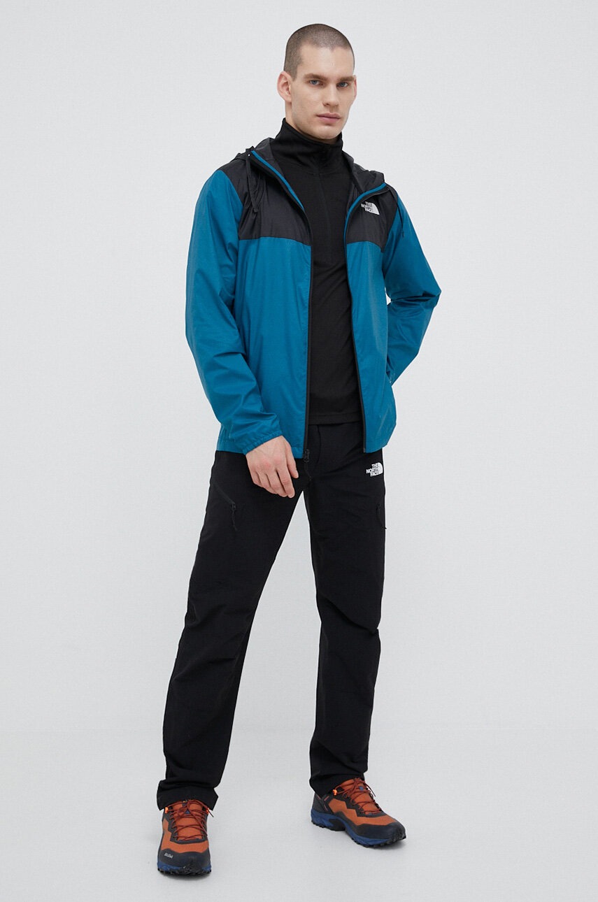 

Куртка outdoor The North Face Cyclone 3 колір бірюзовий перехідна