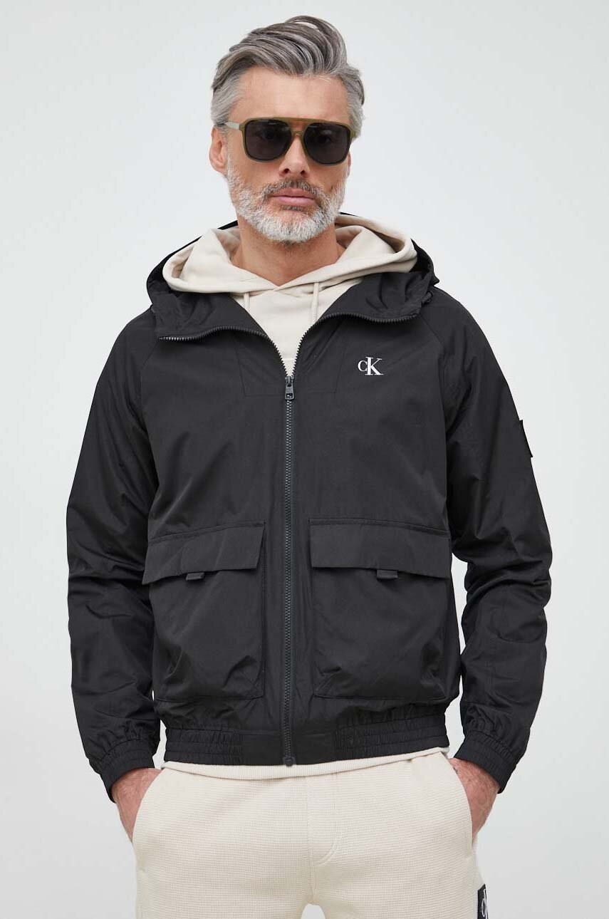 

Яке Calvin Klein Jeans в черно с преходна изолация, Черен