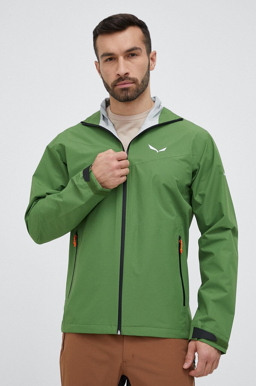 Salewa jacheta de exterior Puez Aqua 4 PTX 2.5L culoarea verde