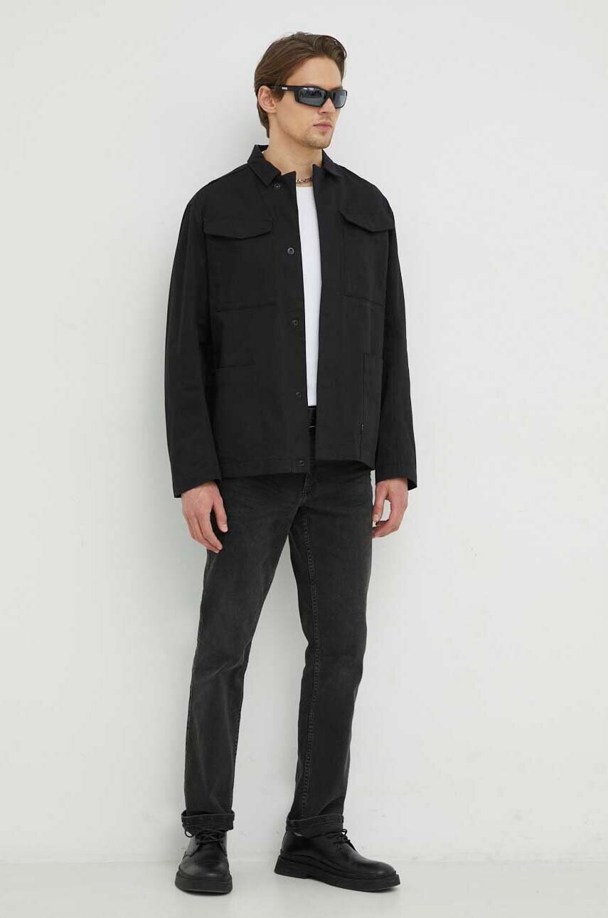 

Куртка G-Star Raw чоловіча колір чорний перехідна oversize