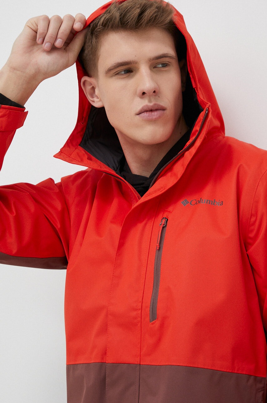 Μπουφάν Columbia Hikebound χρώμα κόκκινο 1988621 φωτογραφία