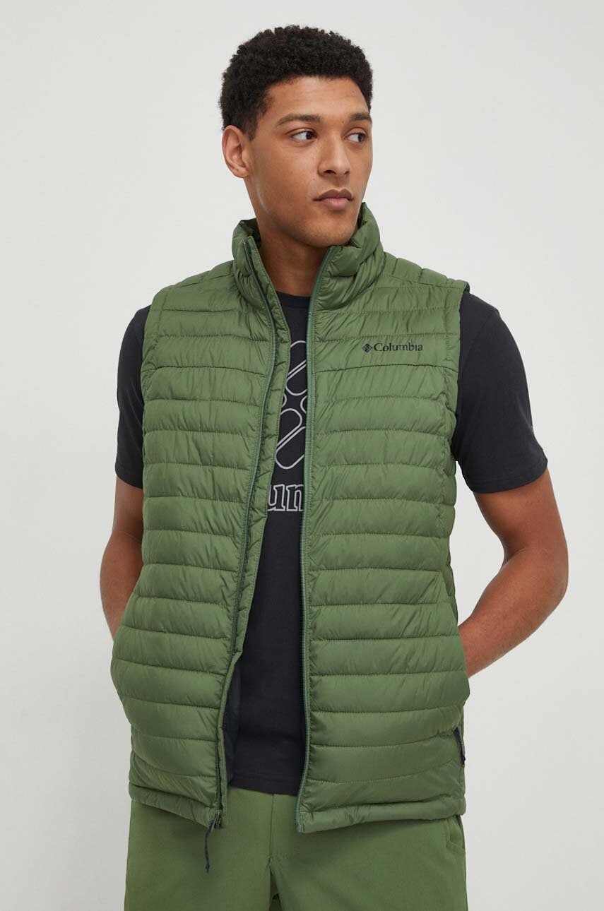 Columbia vesta sport culoarea verde, de tranzitie