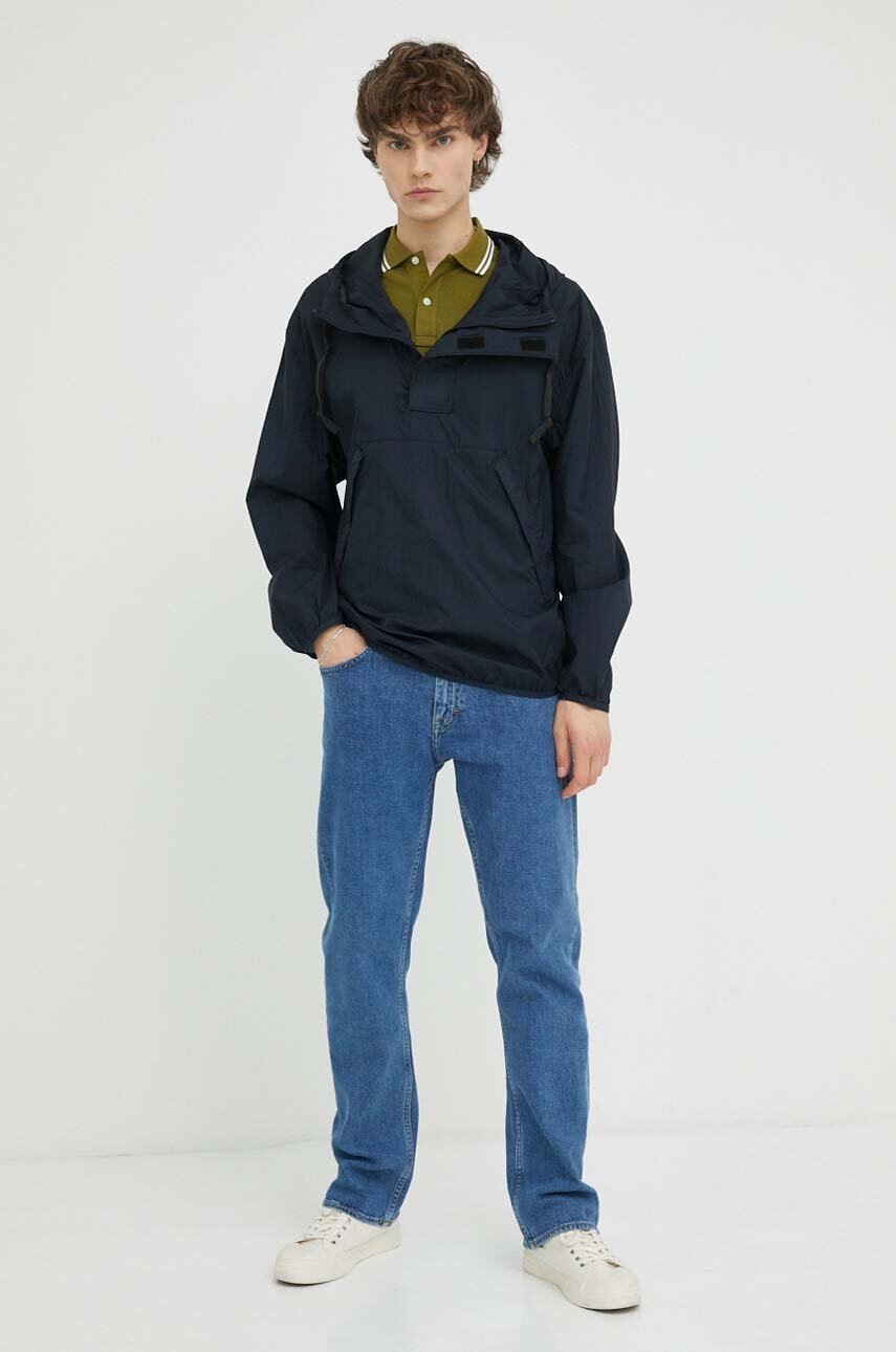 Μπουφάν G-Star χρώμα: ναυτικό μπλε φωτογραφία